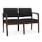 Lesro 2 Seat Tandem Seating W/ No Center Arm, 44 in W 26 in L 31.5 in H, Lenox Series LW2101 - alternate 1